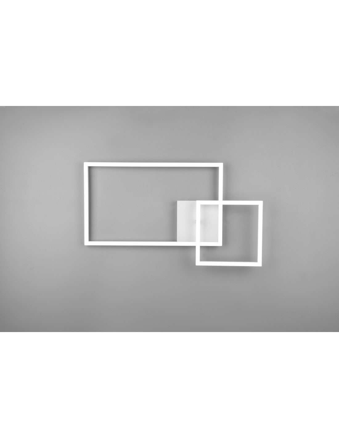 Verstellbare quadratische Deckenleuchte LED Dimmer Pan White Trio Lighting