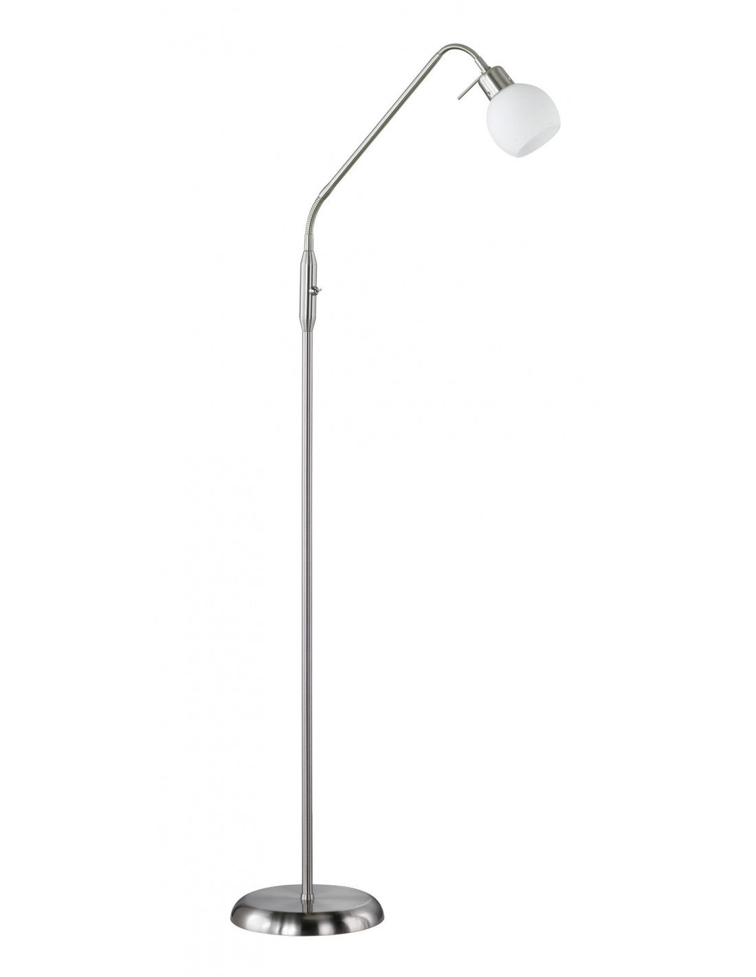 Freddy Spot Led Stehleuchte Nickel Opalglas H150 cm Trio Lighting