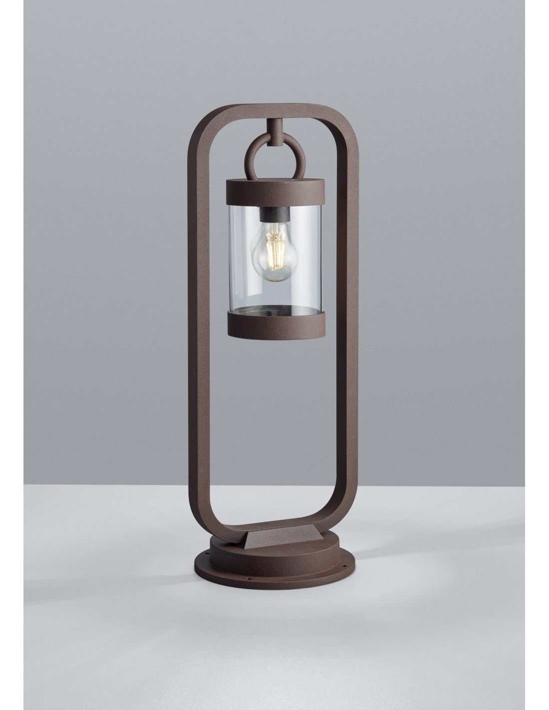 Outdoor Paletto Sambesi Ruste H60 cm IP44 Sensor Twilight Trio Beleuchtung