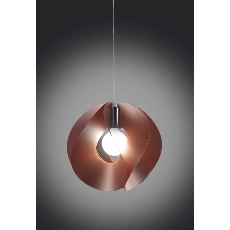 Hängeleuchter ATOM aus Kupfer, Durchmesser 45 x H42 cm