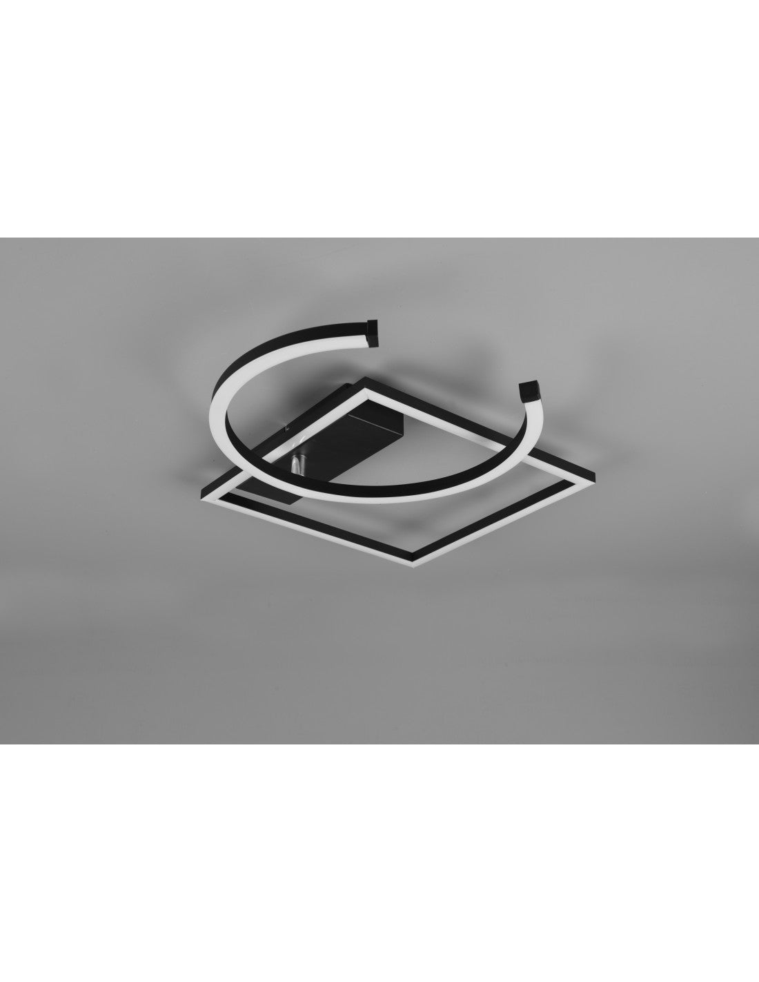 Schwarze Pivot-Deckenleuchte, LED-Dimmer, 4000 K, verstellbare Trio-Beleuchtung