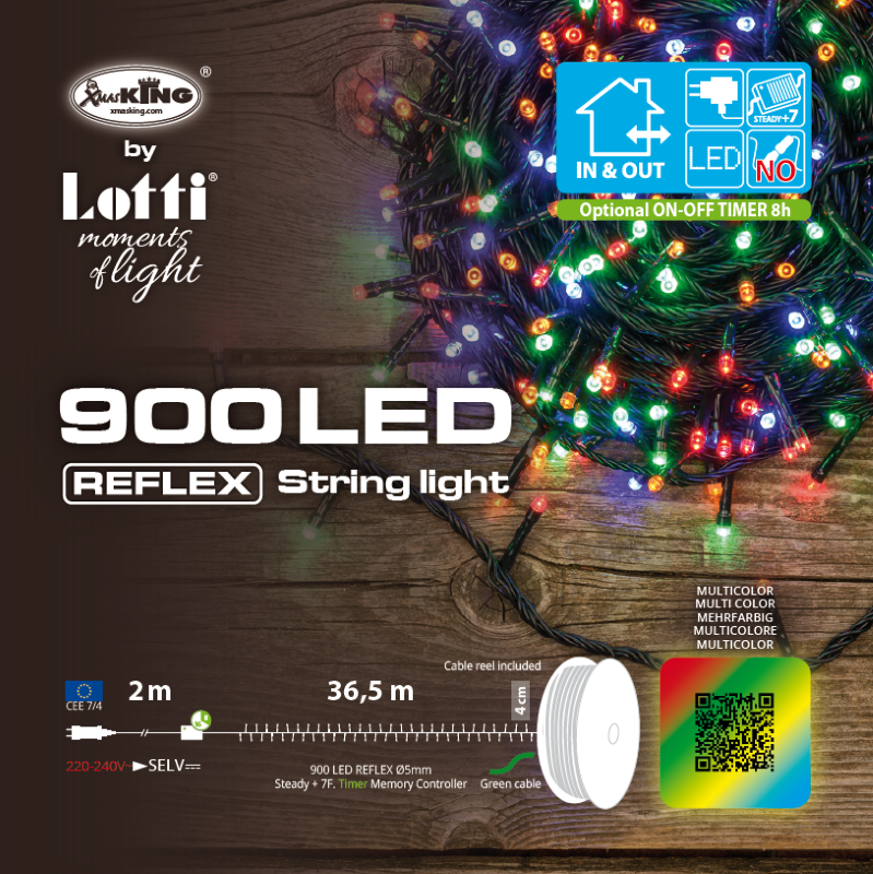 900-LED-Catena Rgb 36 ,5m in Bobin