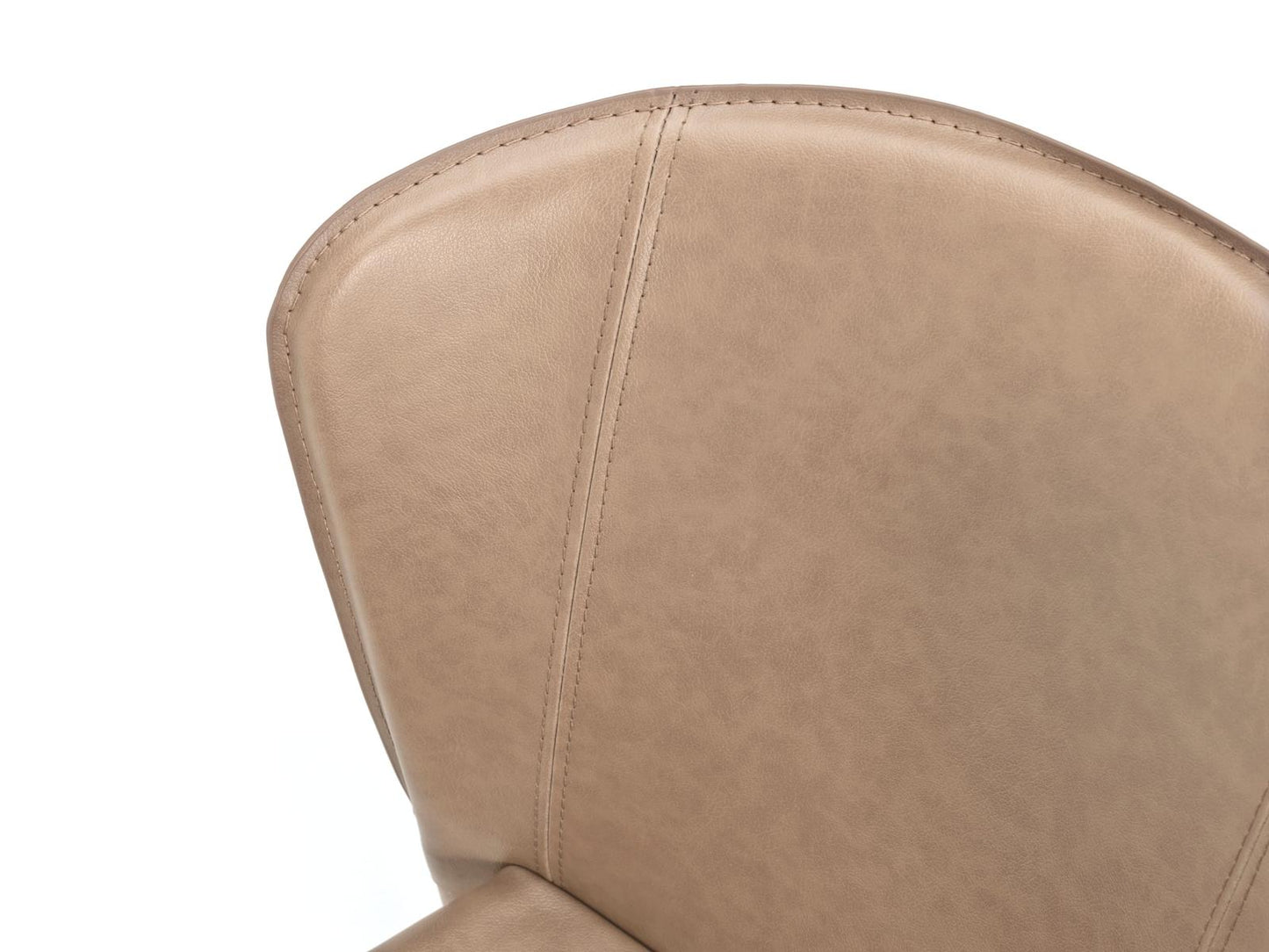 4x Stuhl aus Kunstleder und taubengrauer Sitzfläche 49x56x82h cm