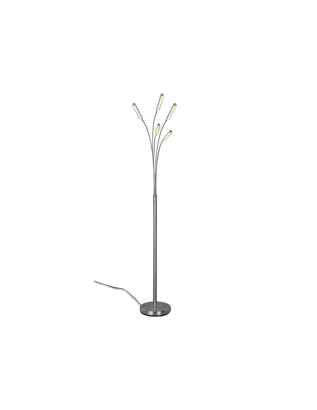 Reed Stehleuchte 5 LED-Bögen Matt Nickel H195 cm Trio Lighting