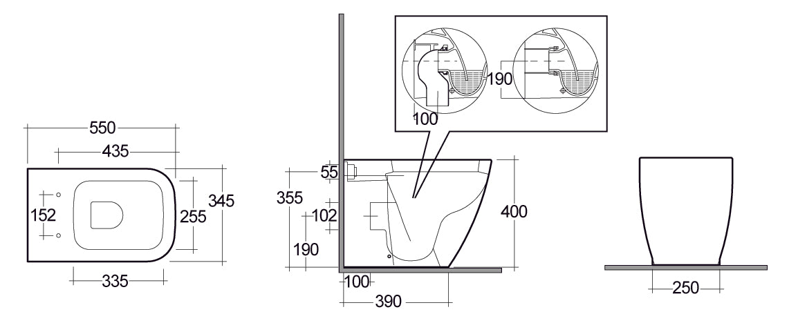 Caroline Unterputzvase