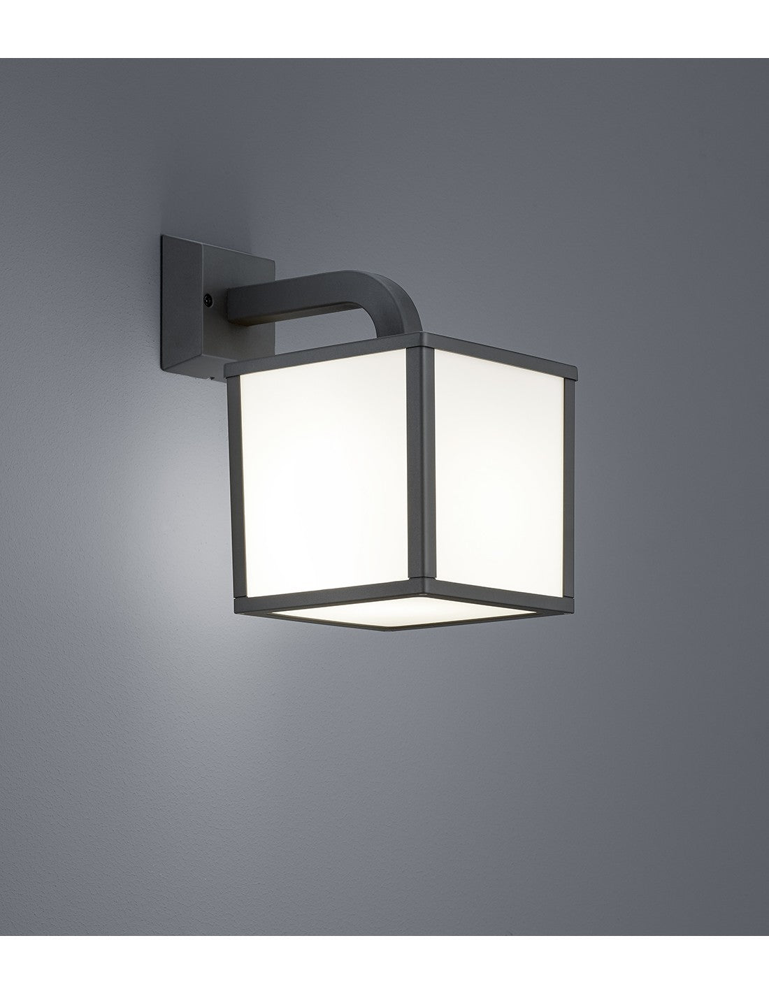 Cubango LED Cube Wandleuchte für den Außenbereich Anthrazit IP54 Trio Lighting