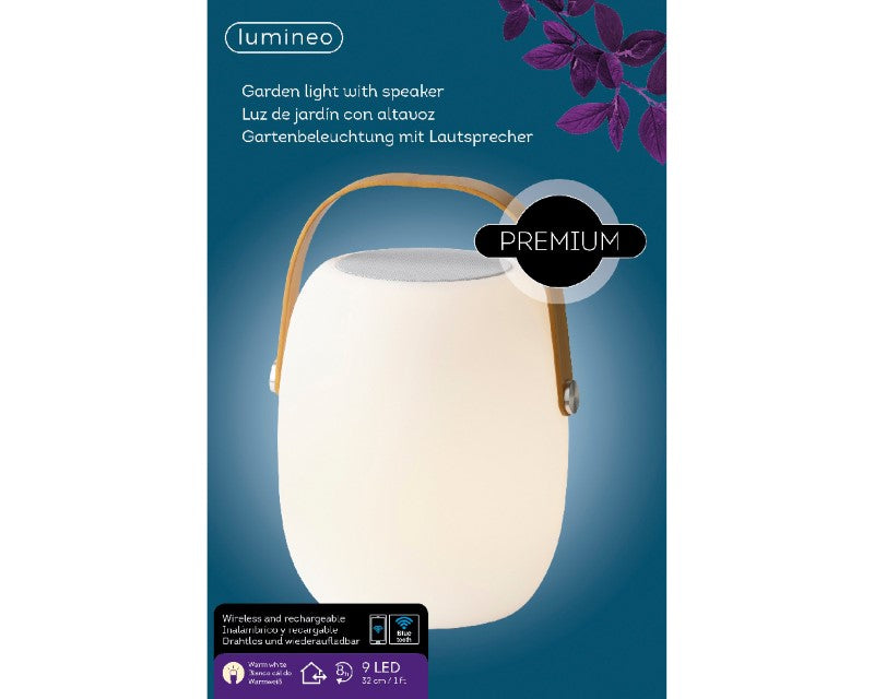 Warmweißer LED-Außenlautsprecher