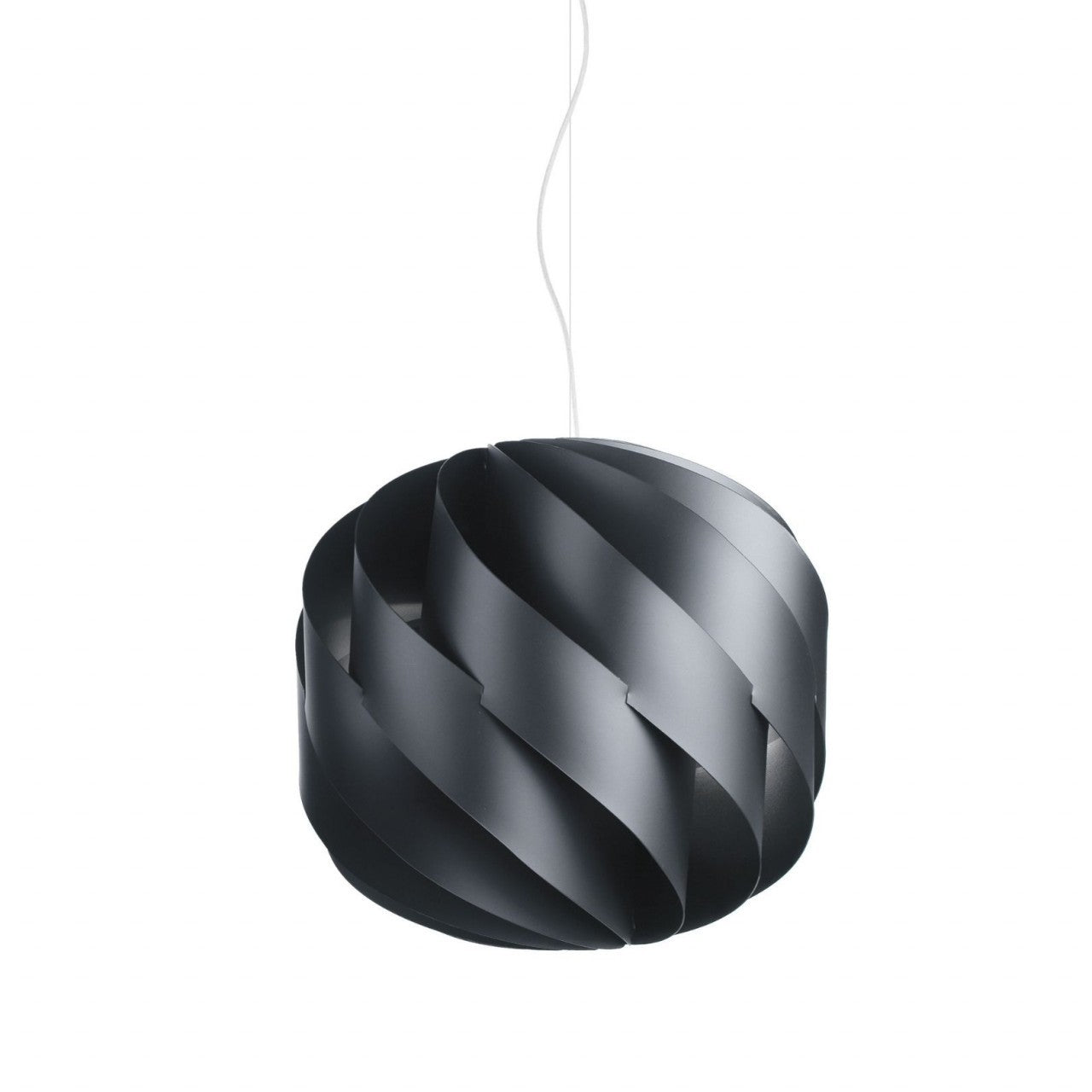 Suspension 3 Luci Schwarz in Metall Cromat Cm. 72 x 70h