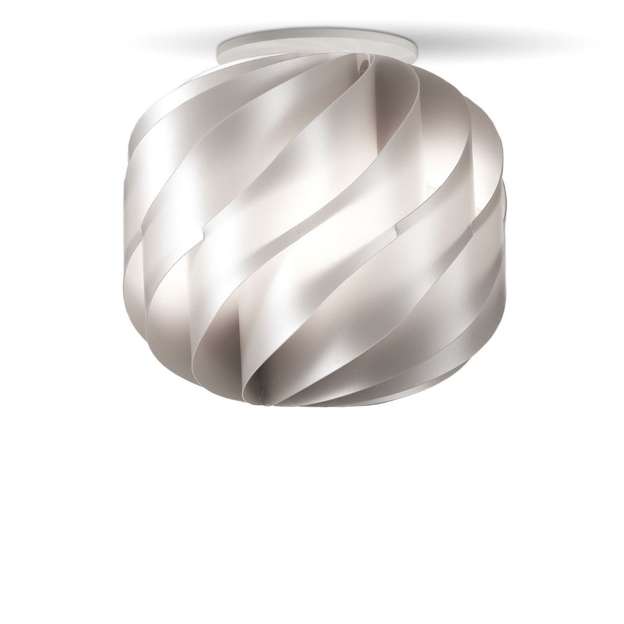 Silberne Deckenleuchte cm. 40 x 39h