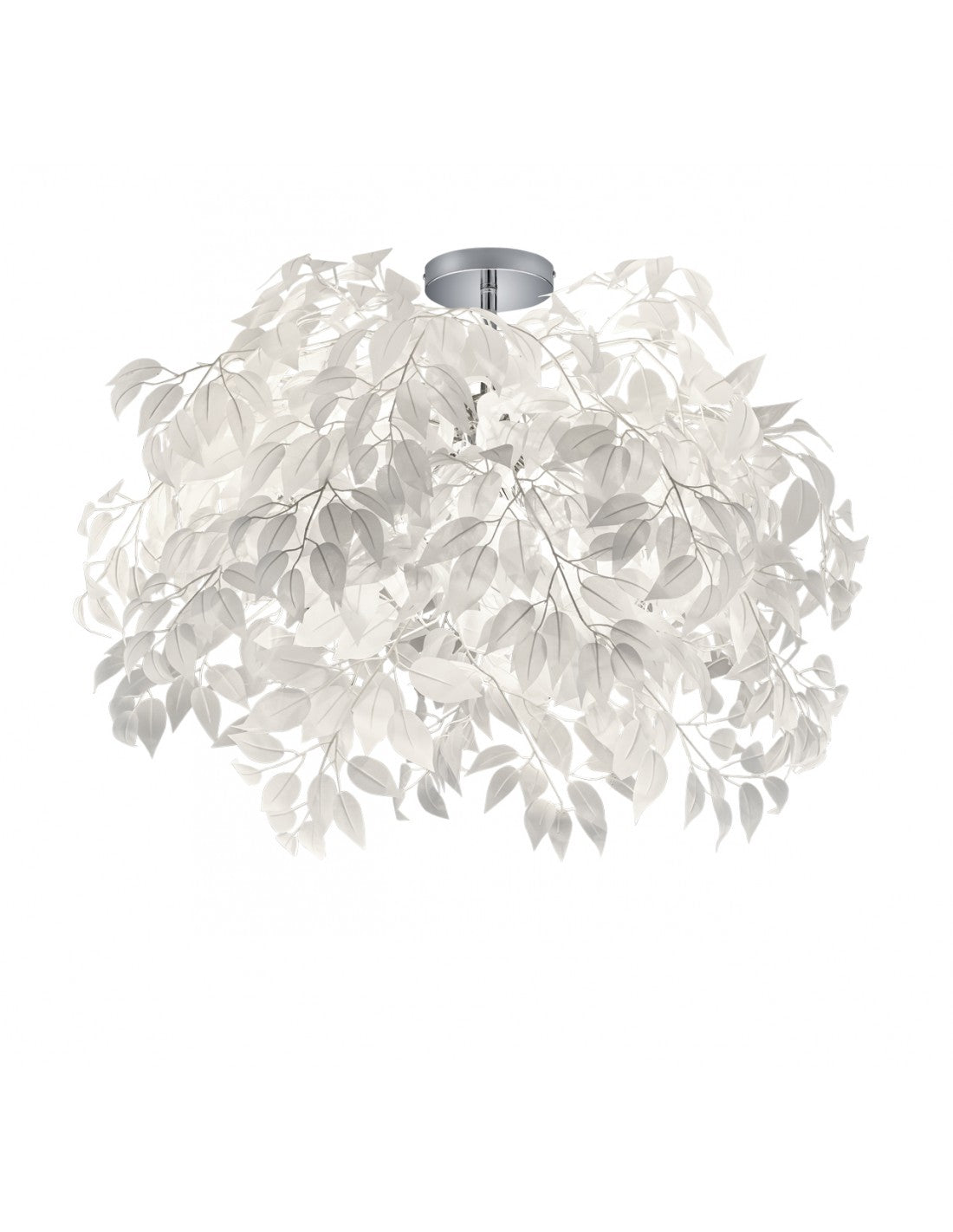 Plafoniera 3 Lichter Fafer Bianche Leavy Ø70 cm Trio Lighting