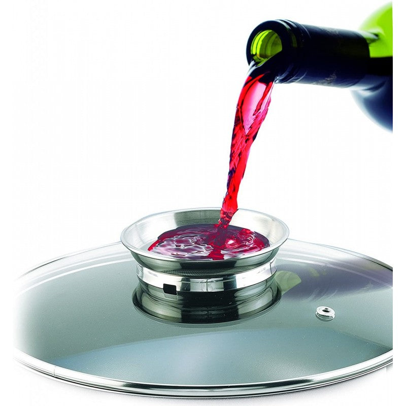 Cangebuola ovale Deckel in Glas INVICTUM PROFESSIONAL Durchmesser 32x h26 cm