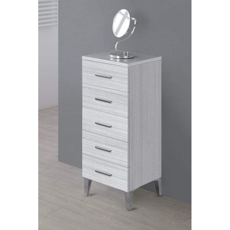 Badezimmerschrank fünf Schubladen Grau 35x34x h78,5 cm
