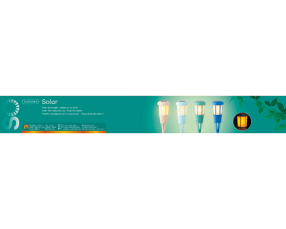 Outdoor-Solarfackel aus Kunststoff in 4 Farben