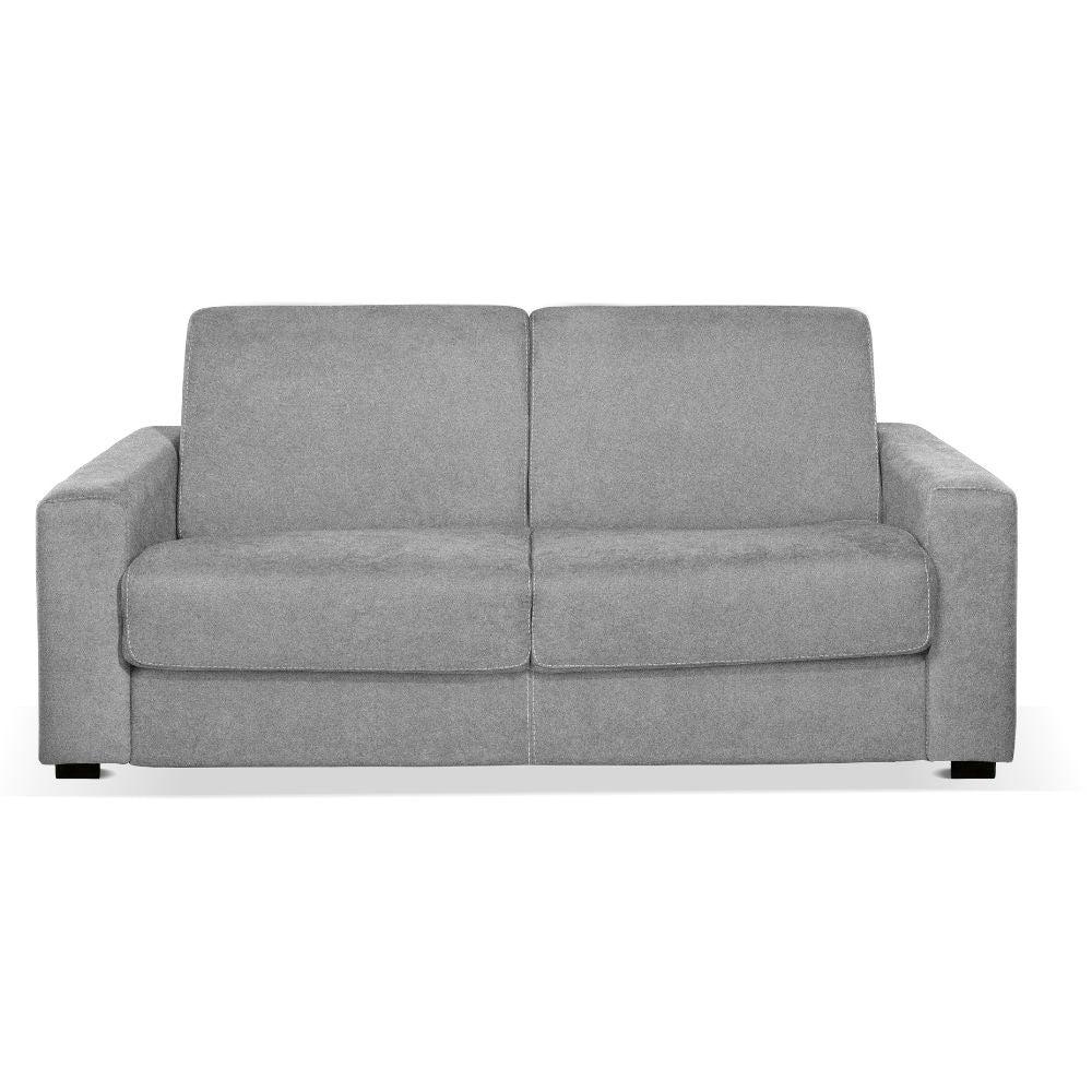 Divano letto Kriog 3 posti con bracciolo squadrato colore cenere scuro H90xL197xP96