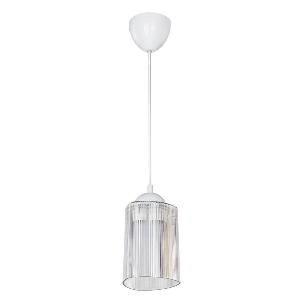 Lampada da soffitto Optical MDL4125 con paralume triangolo in plastica trasparente H70xL11