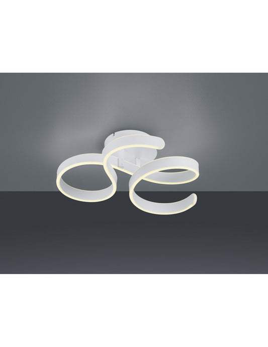 Francis Vortici Weiße LED-Deckenleuchte 40 W Dimmbare Trio-Beleuchtung