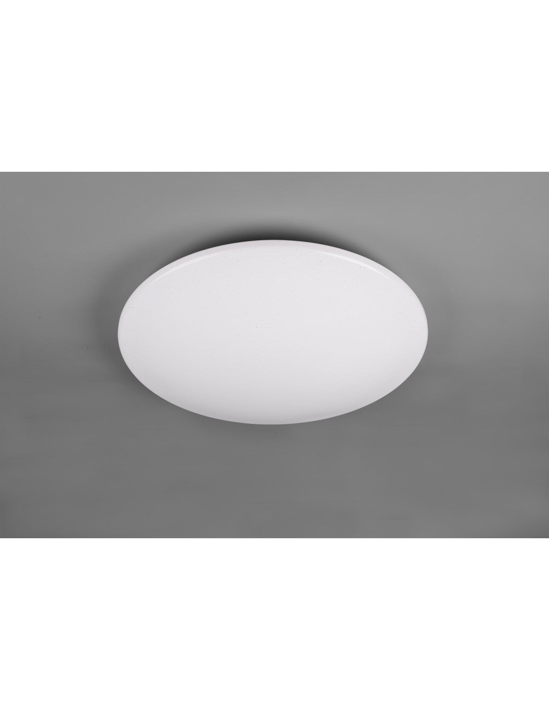 Moderne runde Deckenleuchte Fara, RGB-LED, dimmbar, Weiß, Ø60 cm, Trio-Beleuchtung