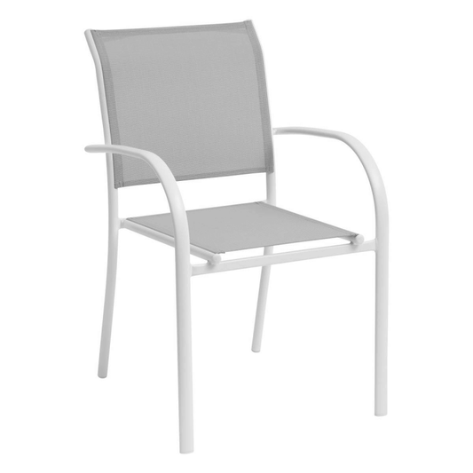 Sedia Piazza Grau/Bianco