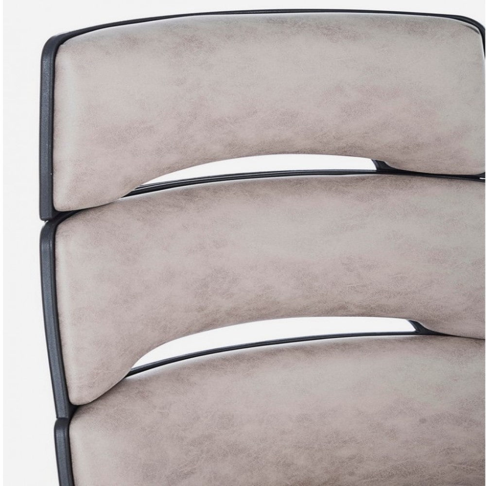 Chefbürosessel „Bart“ aus grauem Stoff