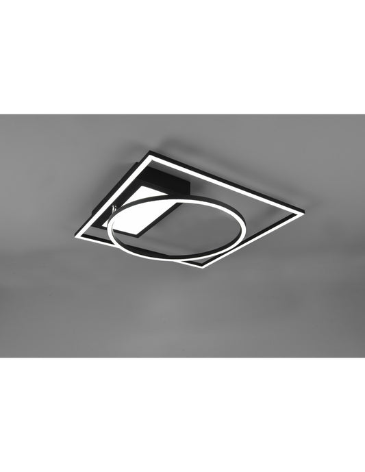 Plafoniera Downey Led 34w Black L64 cm Deinbares Trio Lighting