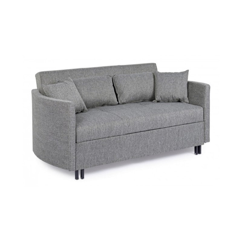 CLAYTON Zweisitzer-Schlafsofa Grau 166x88x H84 cm