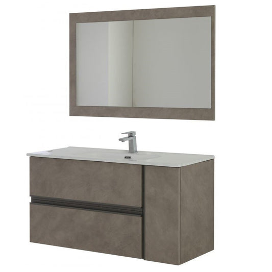 Toilette Color Cenere zwei Schubladen 50 110x46x h57 cm