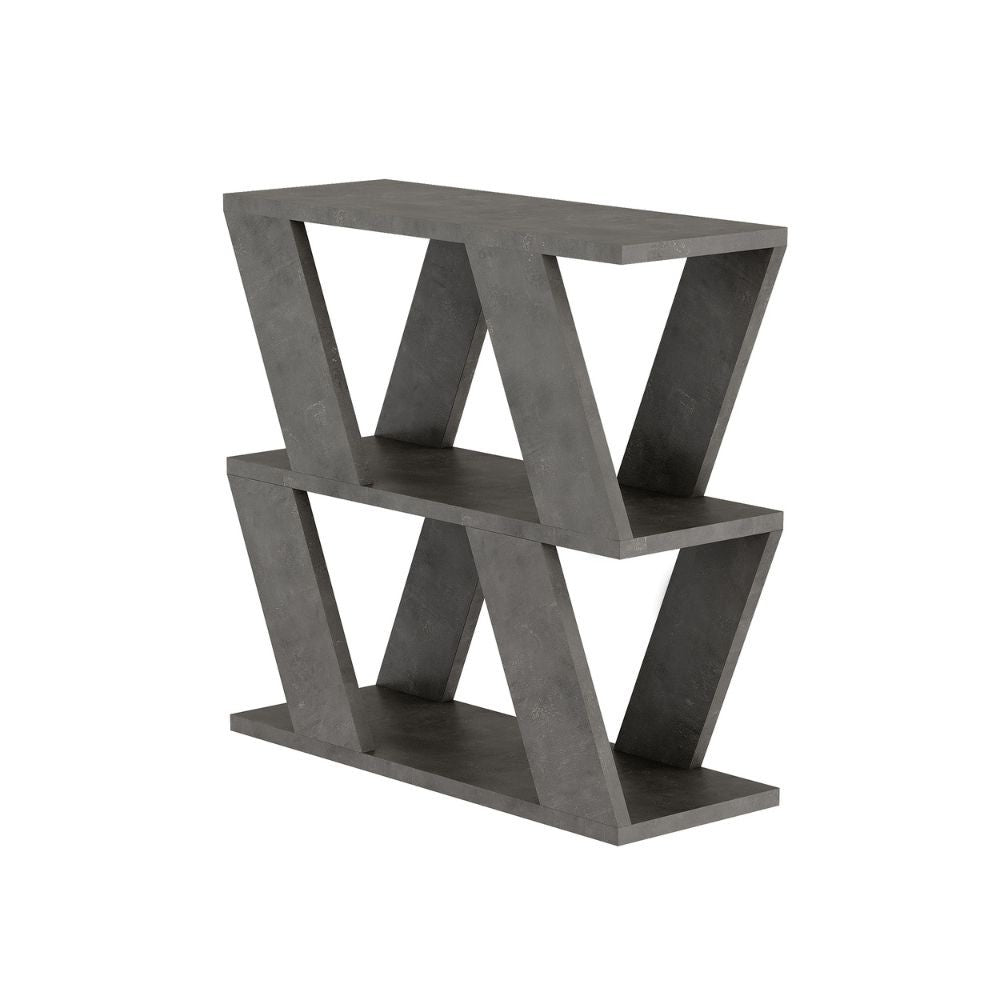 Tavolino laterale da salotto Lazena colore cemento (LAZENACEM-MSH141147) EFFEZ