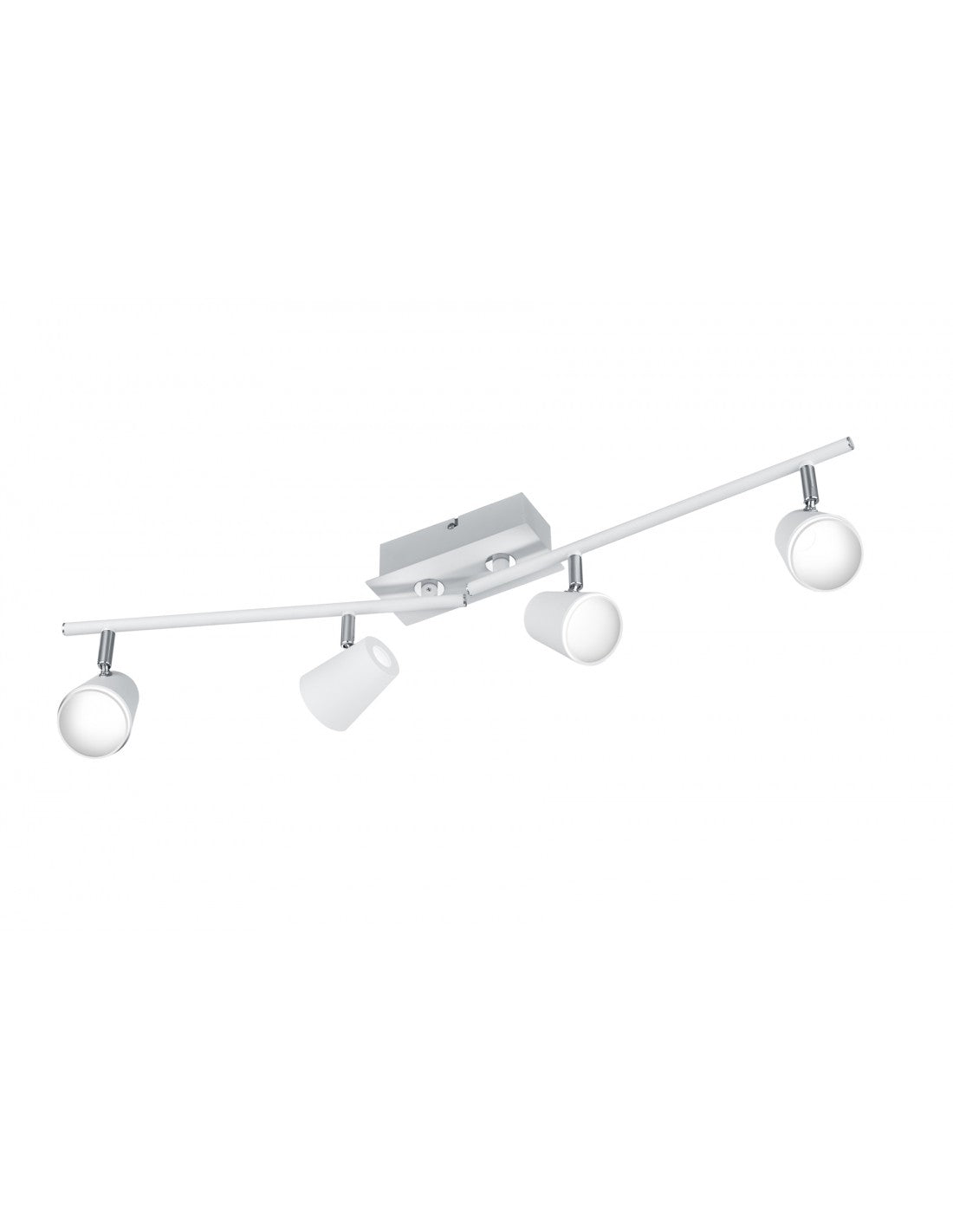 Arms-Deckenleuchte mit 4 verstellbaren Narcos White Trio Lighting-Spots