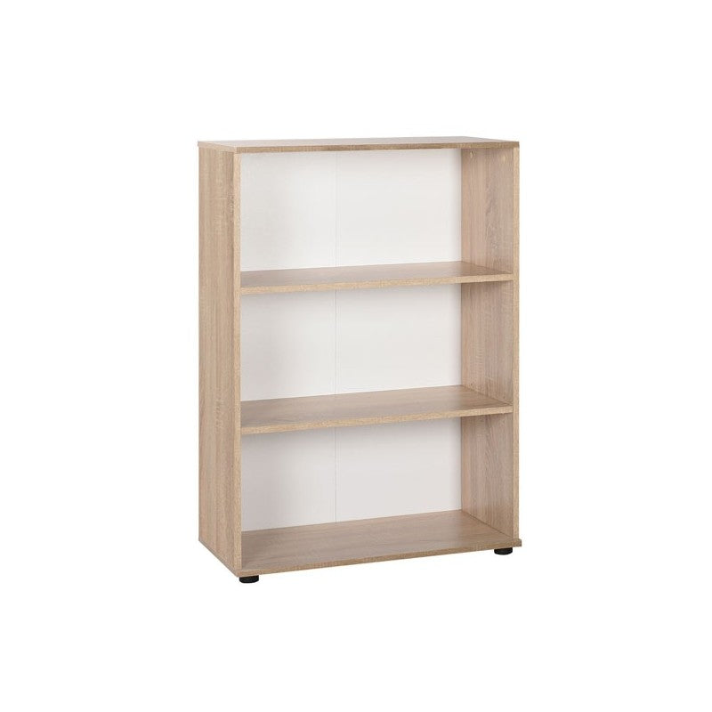 Büro-Bücherregal mit 3 Regalen, Farbe Sonoma, 72x34xh.109 cm