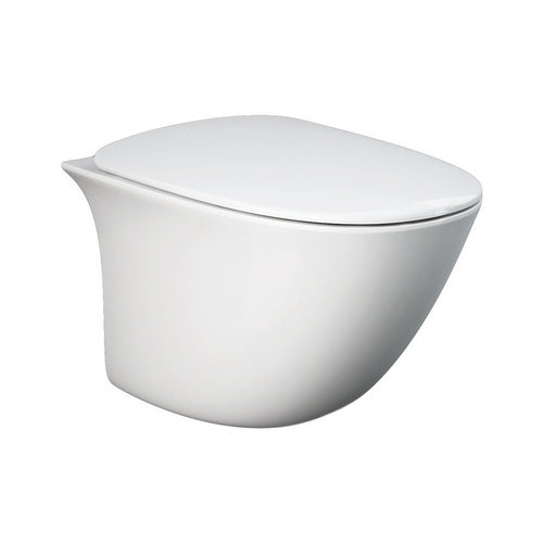 Wand-WC ohne Spülrand 52 cm mit verdeckter Befestigung