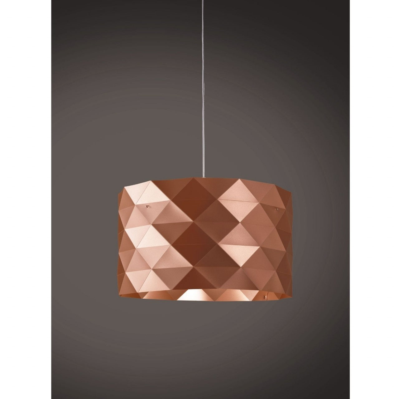 Aufhängung 5 Lichter aus verchromtem Metall cm. 40 x 25h