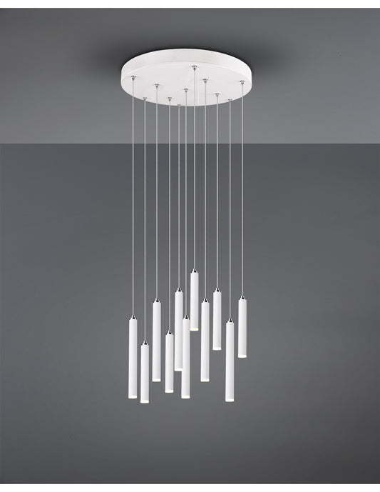 Moderne Tubular 11 Tubular 11 Tuble Led Bianco Ø40 cm Trio Lighting