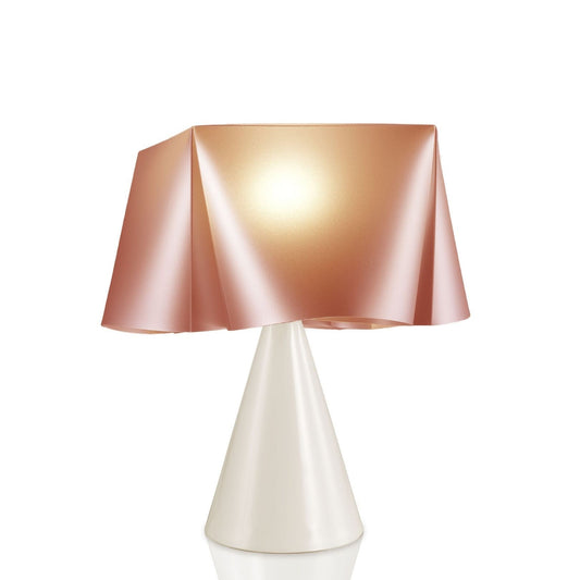 Kupferkegel-Tischlampe aus Kunststoff cm. 28 x 32h
