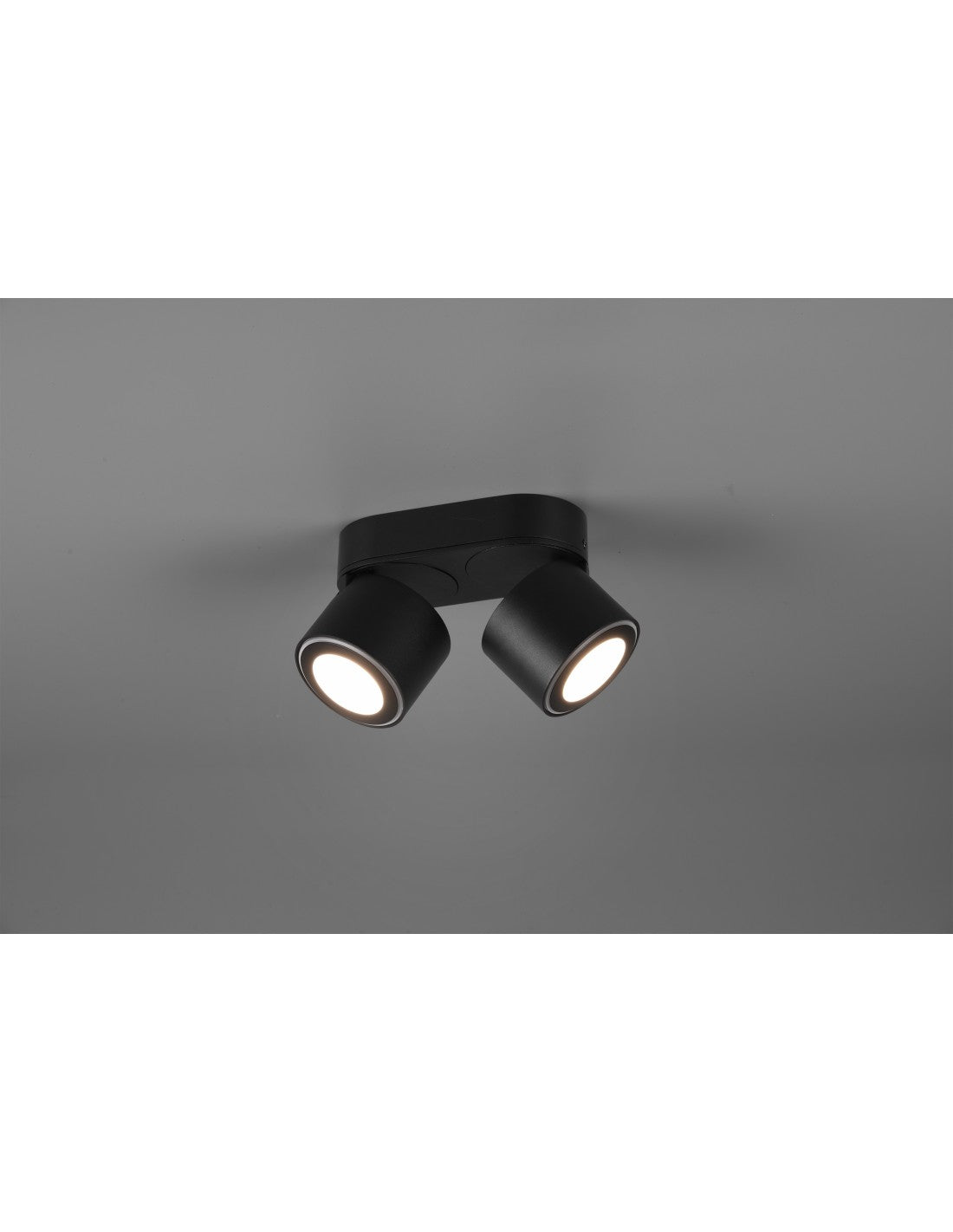 Deckenleuchte 2 Doppelemissions-LED-Spots L18 cm Taurus Black Trio Lighting