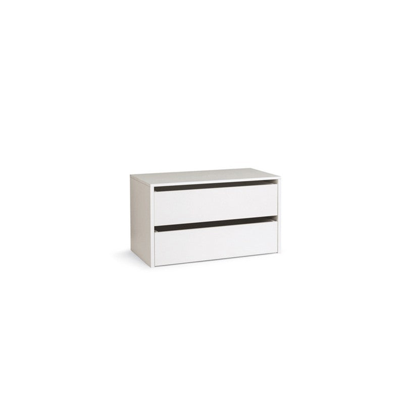 Holzkäfer in amadio Farbe Bianco cm H. 50xL.86 ,5xP.45