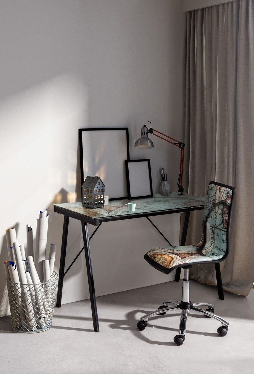 Junger Gulliver-Bürostuhl aus Ökoleder und Stahl