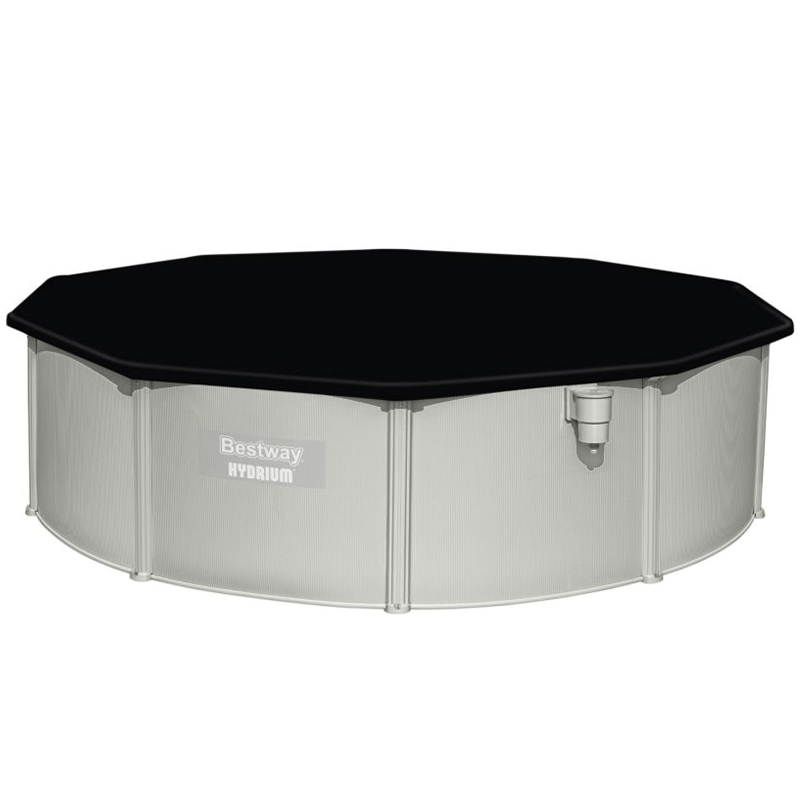 Runder oberirdischer Pool Hydrium 460x120 cm grau