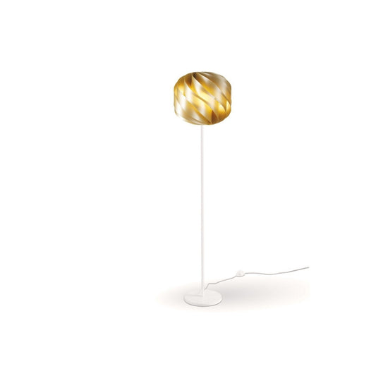 Neue Stehlampe mit goldenem Sockel und Stiel aus Metall cm. 40 x 17h