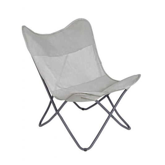 Klappbarer Strandstuhl aus natürlichem Textilene BUTTERFLY GABICCE 77,5x81x H89 cm