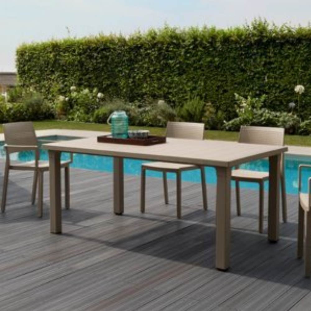 Tortora-Außentisch 170x100x75H cm Ercole Scab