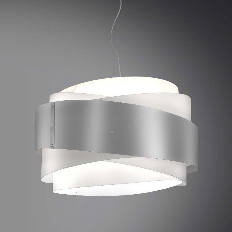 BEA Pendelleuchter fünfflammig Silber Durchmesser 60x h38 cm