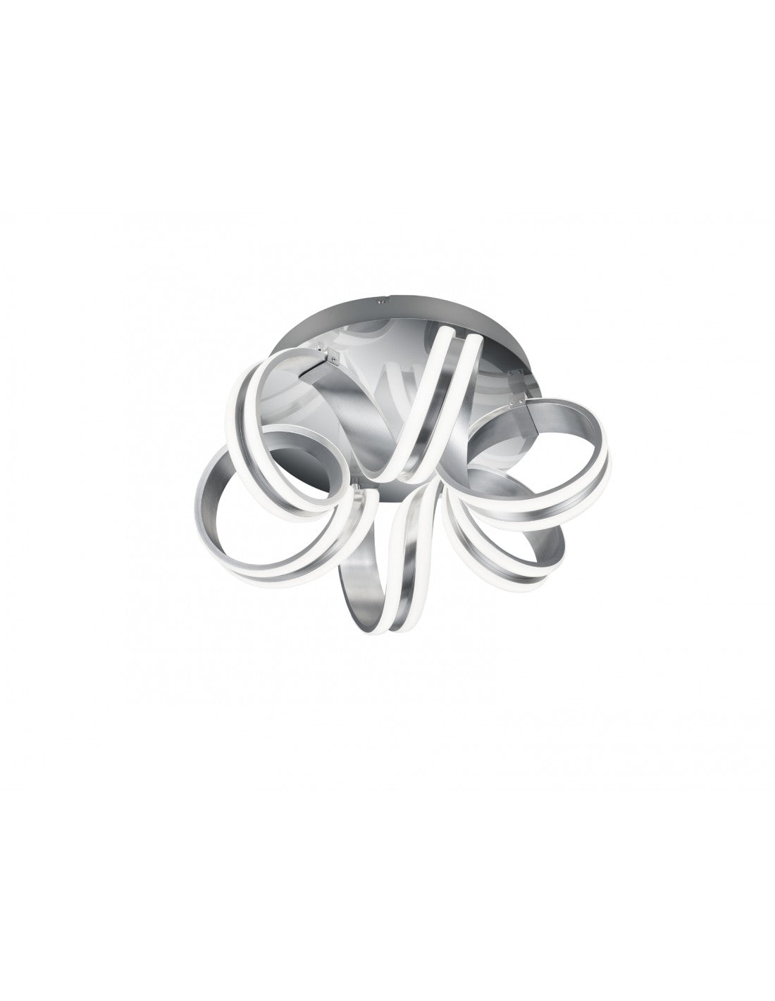 Moderne LED-Deckenleuchte Carrera Aluminium Ribbon Trio Lighting