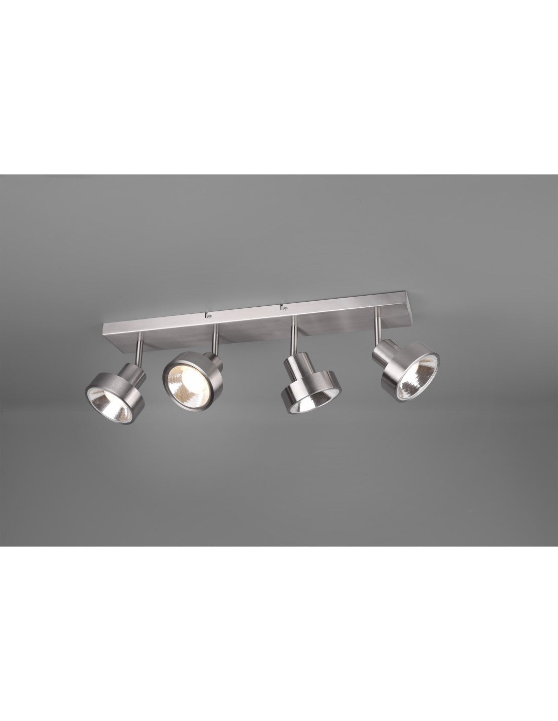 Plafoniera Soffito 4 Spot Orientable Leon Nichel Trio Lighting