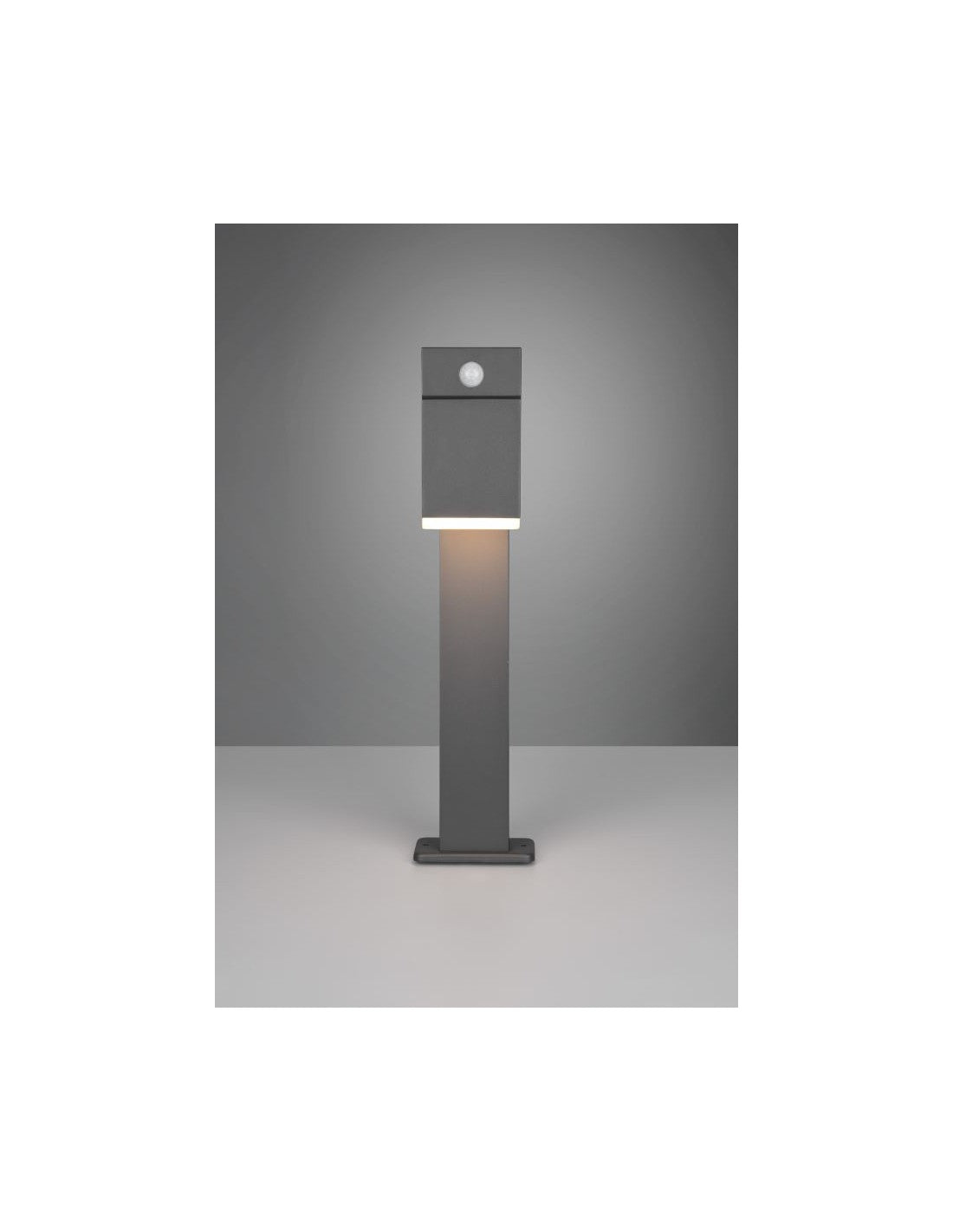 Avon Anthrazit verstellbare LED-Gartenpoller IP54 Bewegungssensor Trio-Beleuchtung