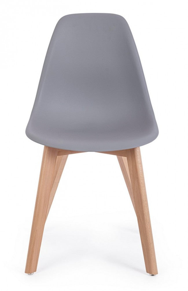 4x System Stuhl Grau