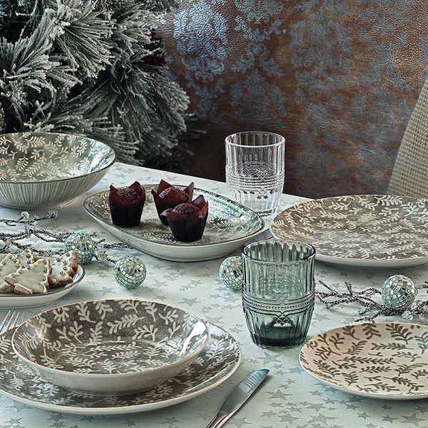 Tovaglia Dream Silver 150x300 cm Poliestere Grigio