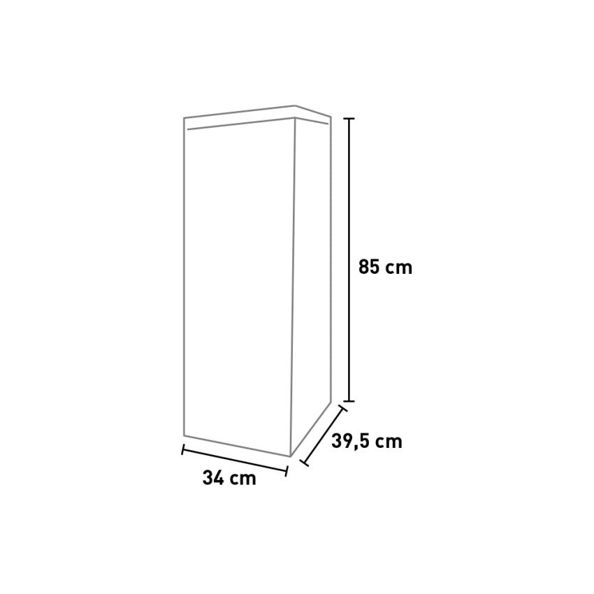 Mobile Pattumiera Raccolta Differenziata con Doppia Apertura - 80/110 lt - 34x39,5x85 cm
