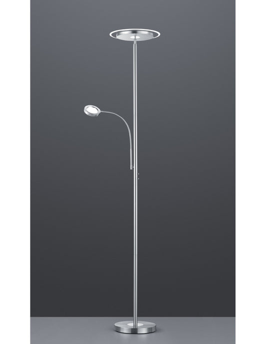 Piantana Led mit Luce Spot, Dilable Dimmerbare Ackbar Nichel Trio Lighting