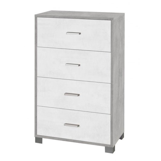 Zimmerkasten 4 Cement Cement Bianco 70x41x h112 cm Gehäuse