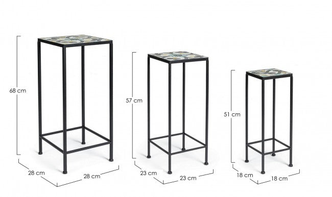 2x Set3 Positano Couchtisch Qu
